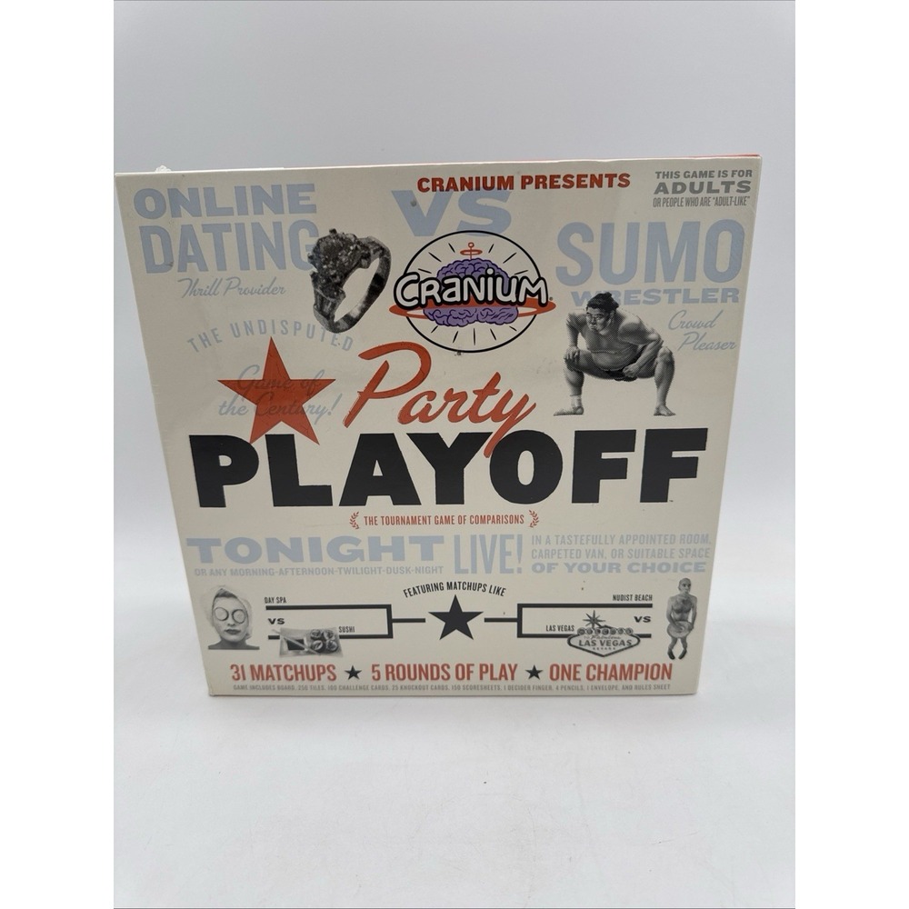 New Sealed Cranium Party Playoff Tournament Board Game Of Comparisons Hasbro